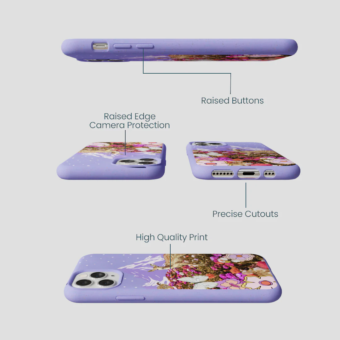 Lavender Deer Meadow iPhone 11 Pro Case - Image 3