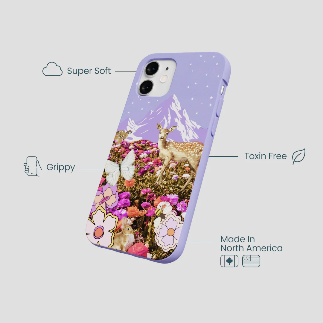 Lavender Deer Meadow iPhone 12 Mini Case - Image 4