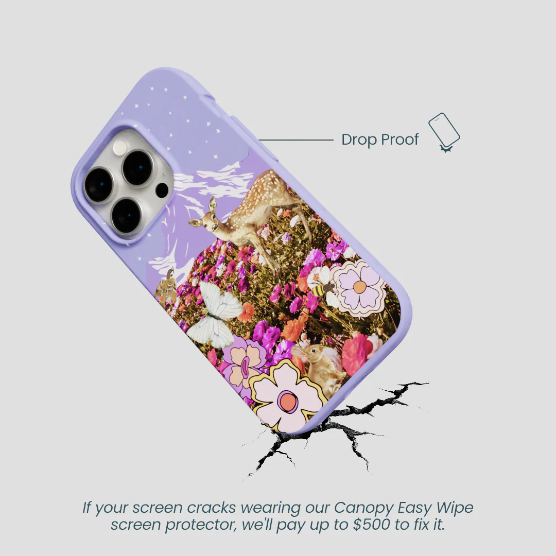 Lavender Deer Meadow iPhone 14 Pro Case - Image 5
