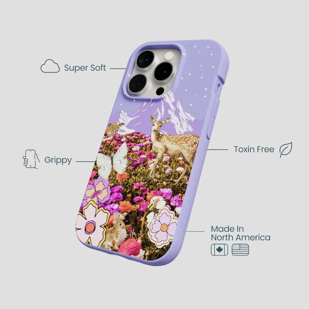 Lavender Deer Meadow iPhone 15 Pro Case - Image 4