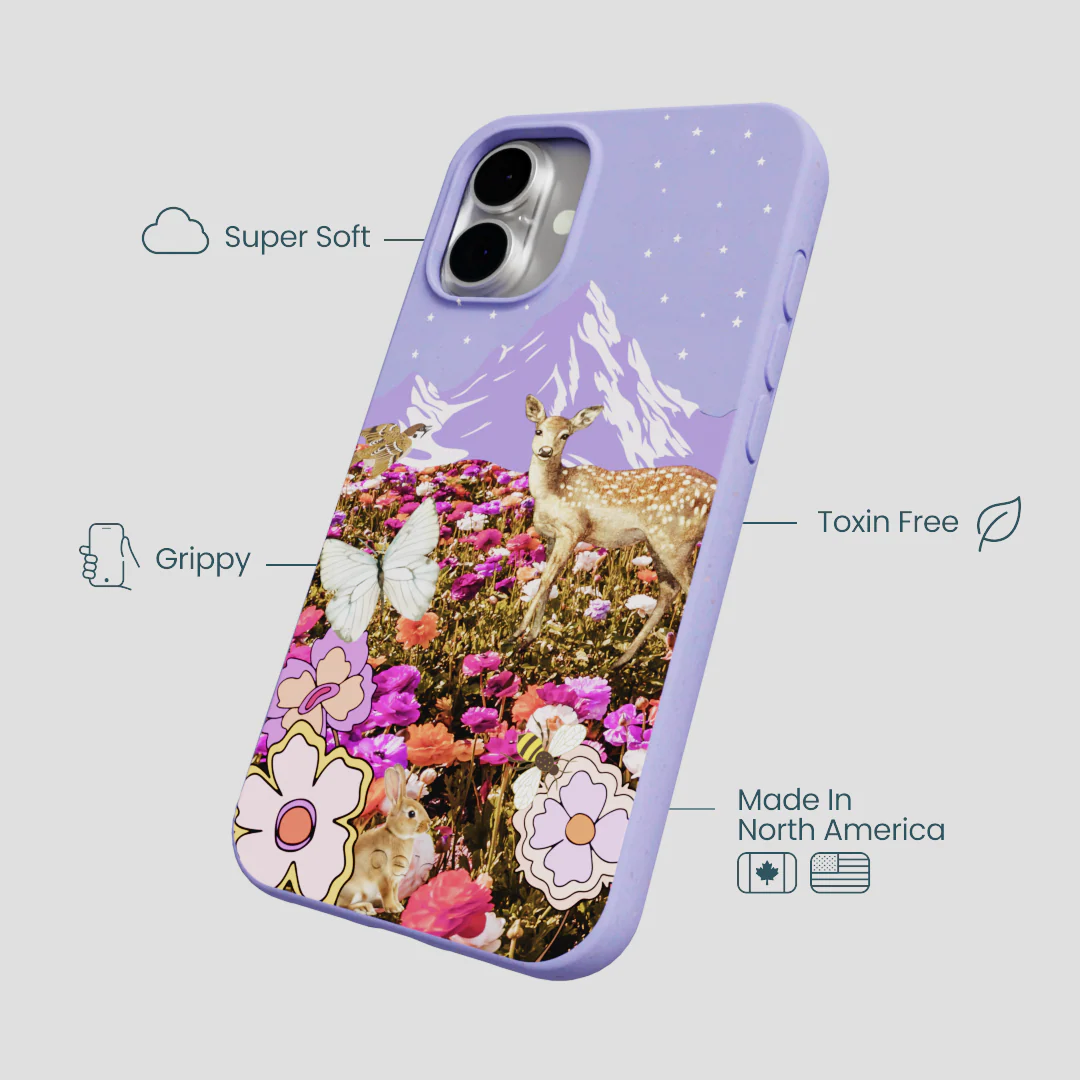 Lavender Deer Meadow iPhone 16 Plus Case - Image 4