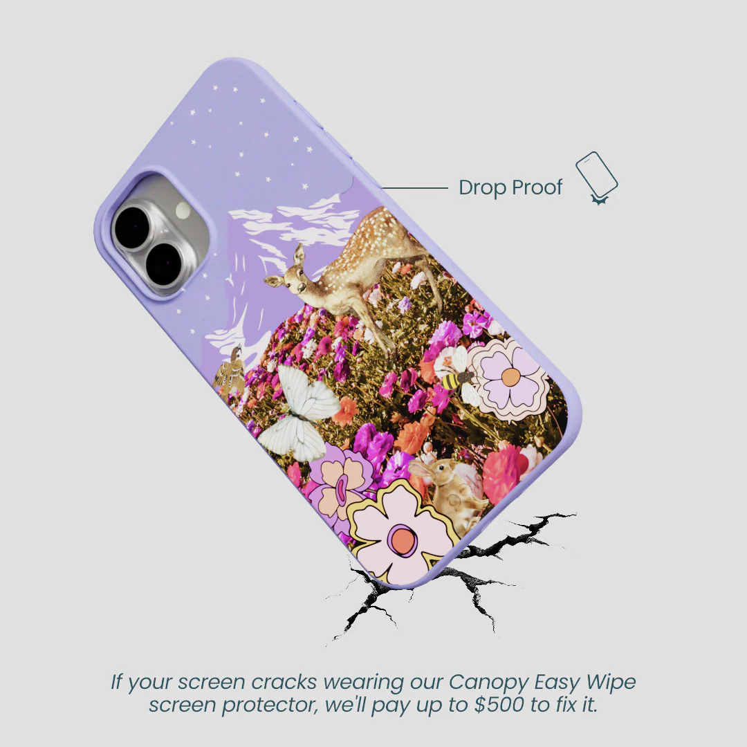 Lavender Deer Meadow iPhone 16 Plus Case - Image 5