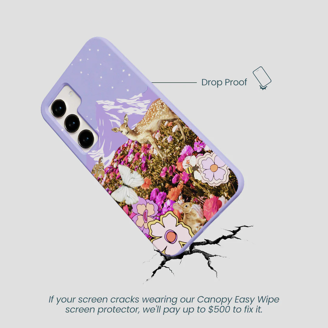 Lavender Deer Meadow Samsung Galaxy S24 Case - Image 5
