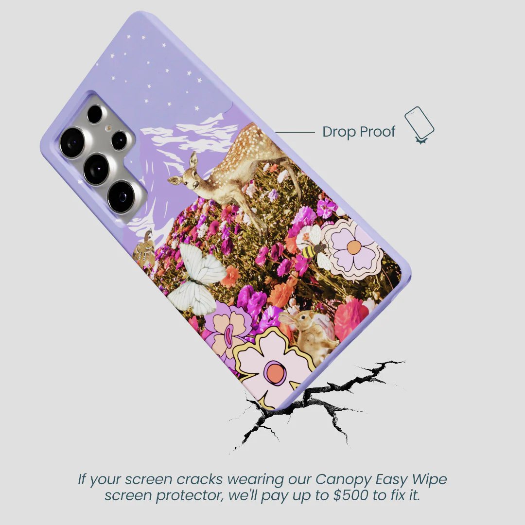 Lavender Deer Meadow Samsung Galaxy S25 Ultra Case - Image 5
