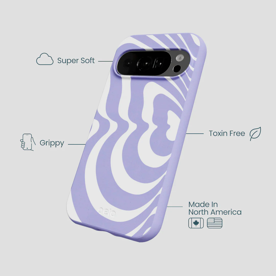 Lavender Flutter Left Google Pixel 10/10 Pro Case - Image 4