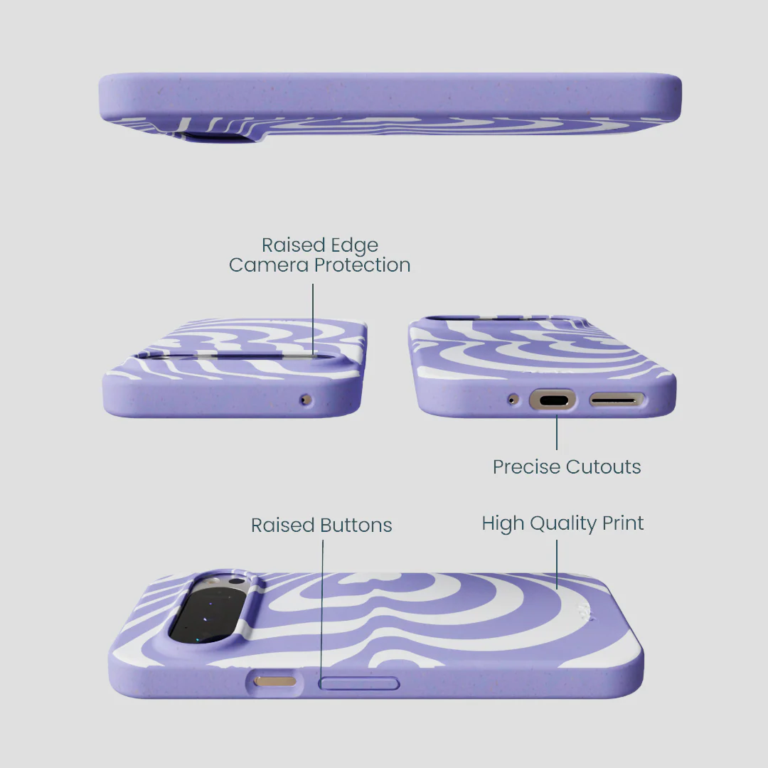 Lavender Flutter Left Google Pixel 9/9 Pro Case - Image 3