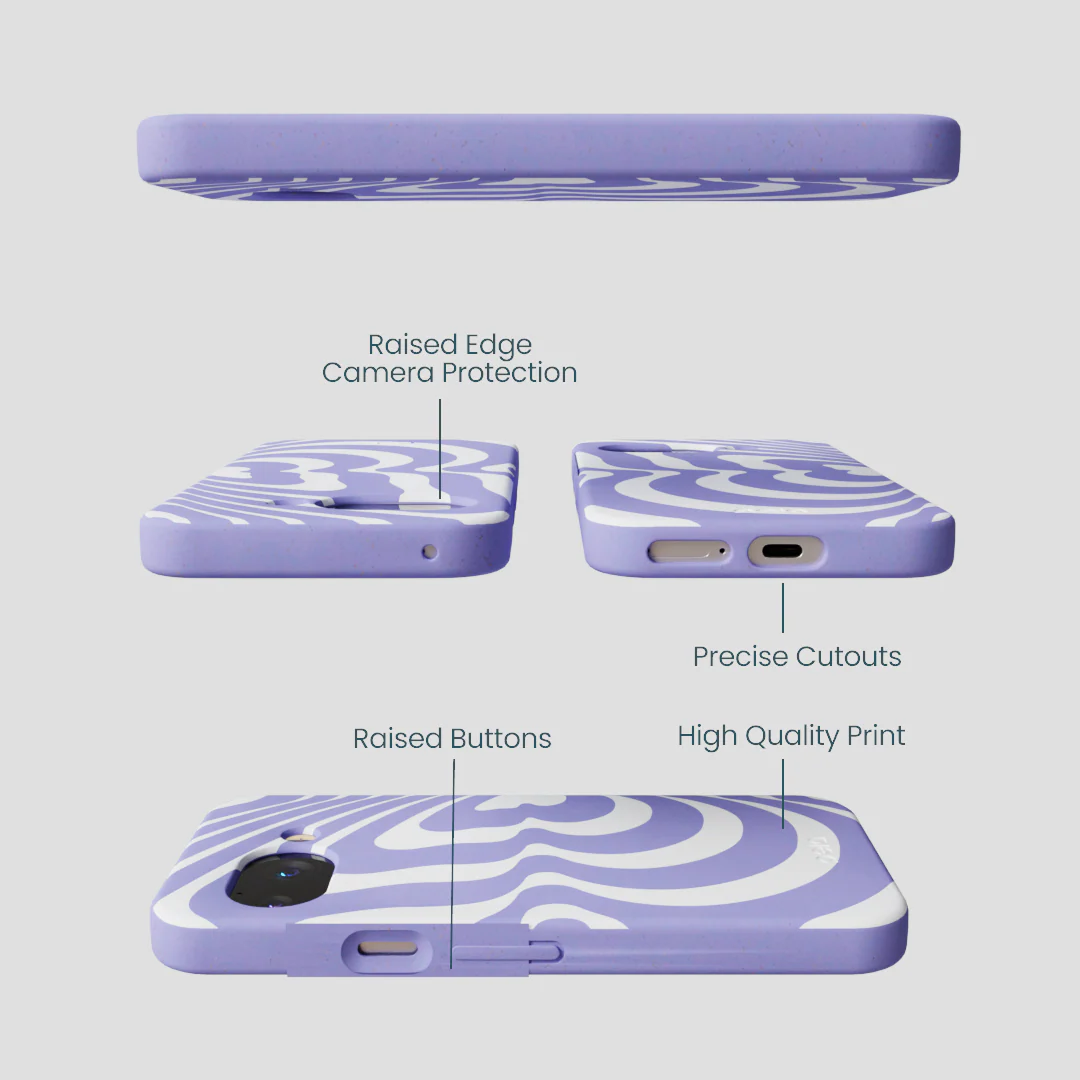 Lavender Flutter Left Google Pixel 9a Case - Image 3