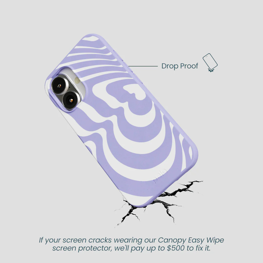 Lavender Flutter Left iPhone 16 Case - Image 5