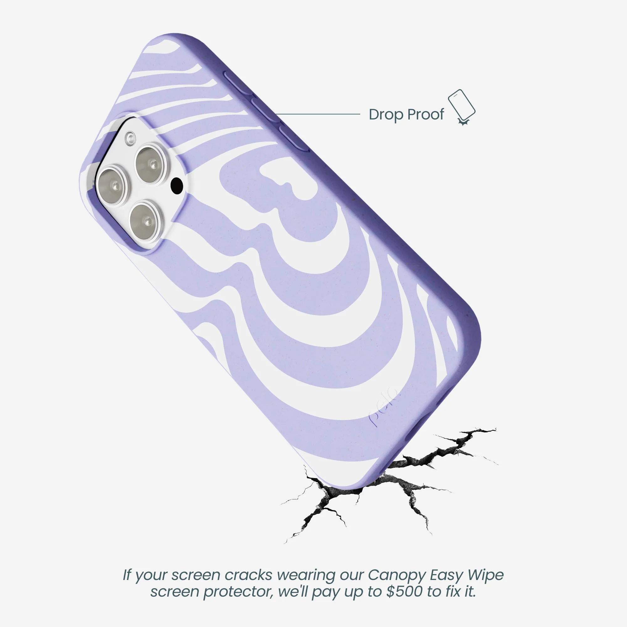 Lavender Flutter Left iPhone 16 Pro Max Case - Image 5