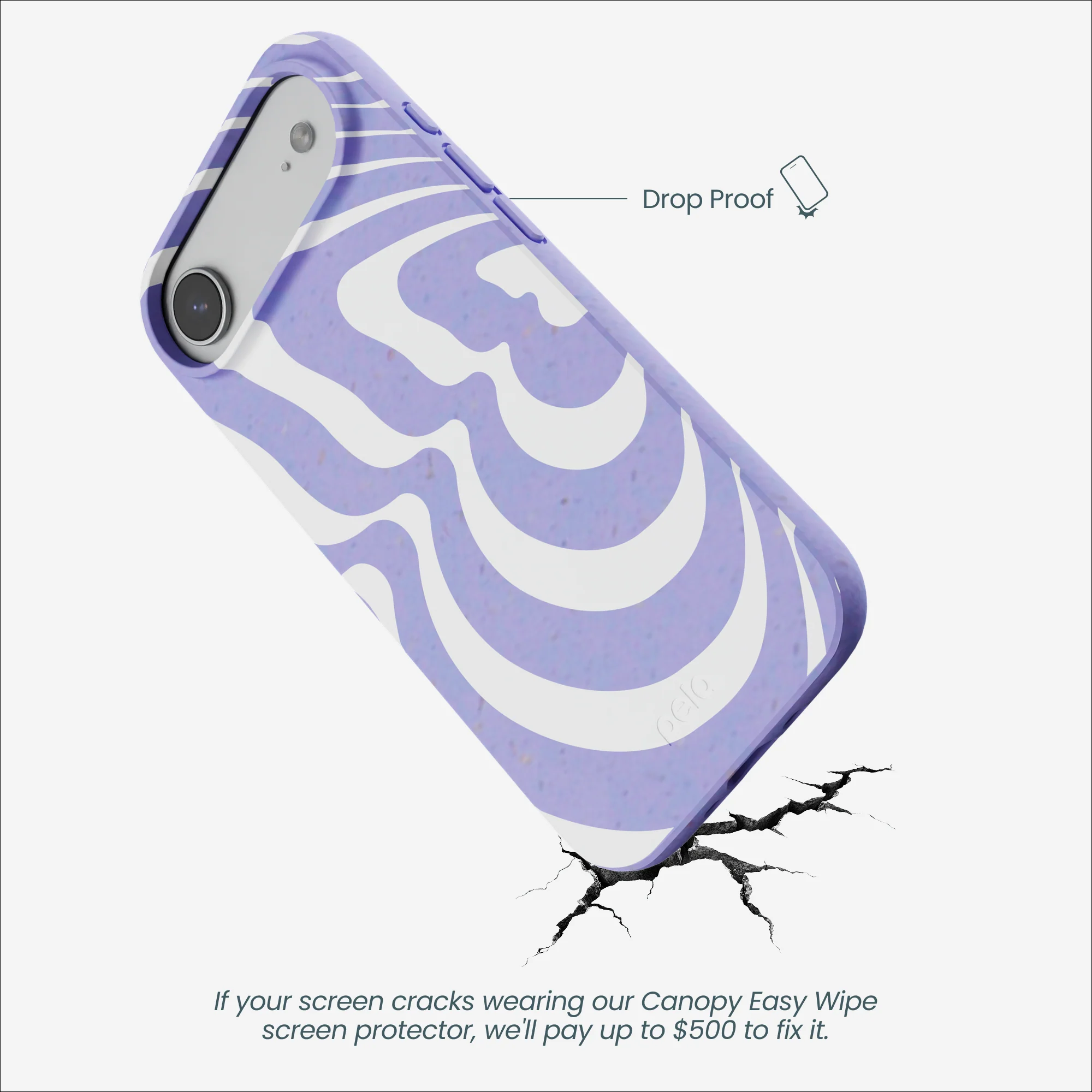 Lavender Flutter Left iPhone Air Case - Image 5