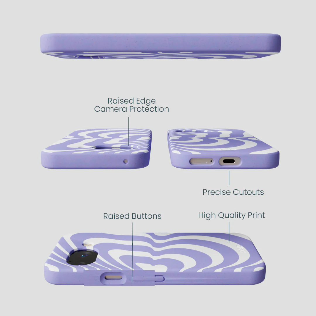 Lavender Flutter Right Google Pixel 9a Case - Image 3