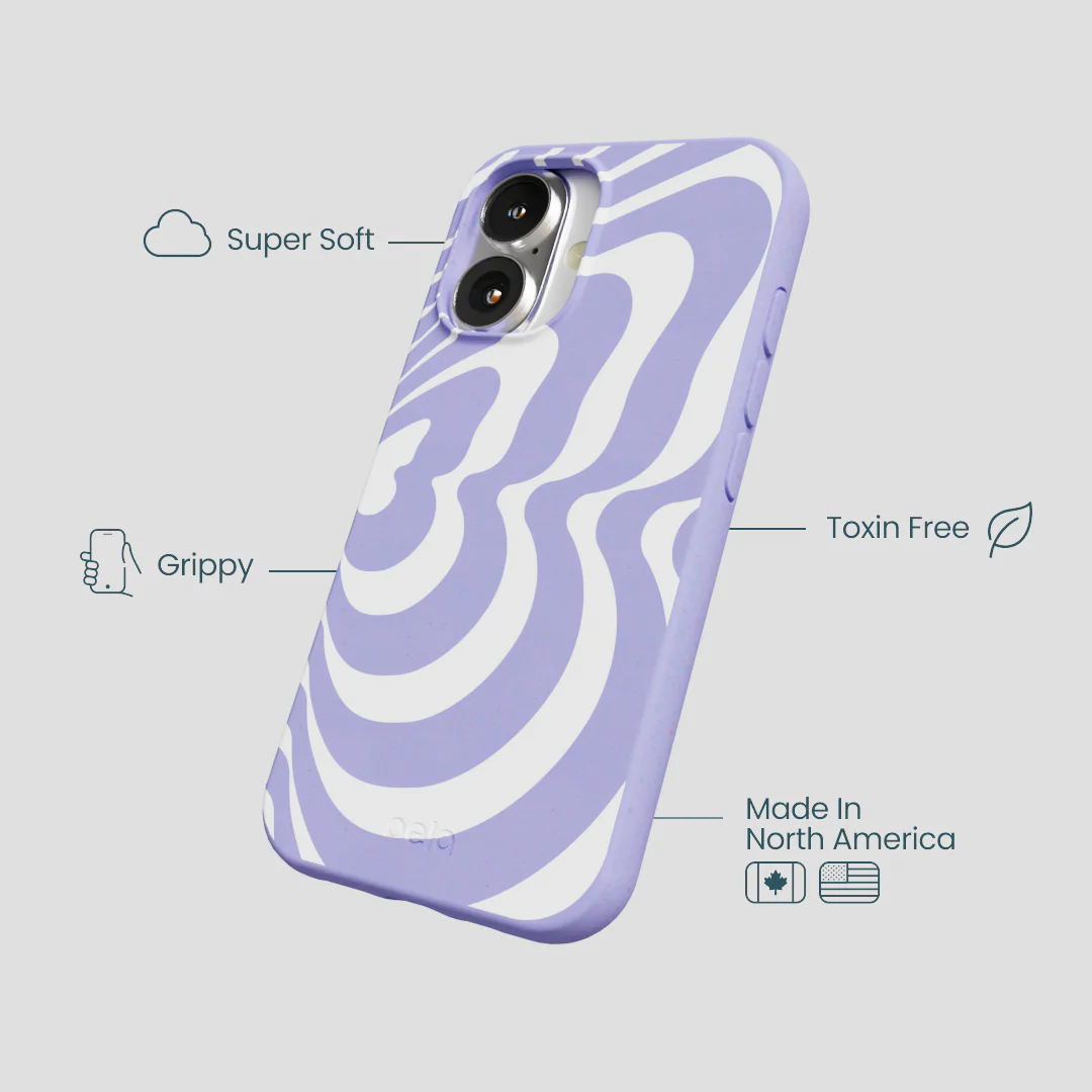 Lavender Flutter Right iPhone 16 Case - Image 4