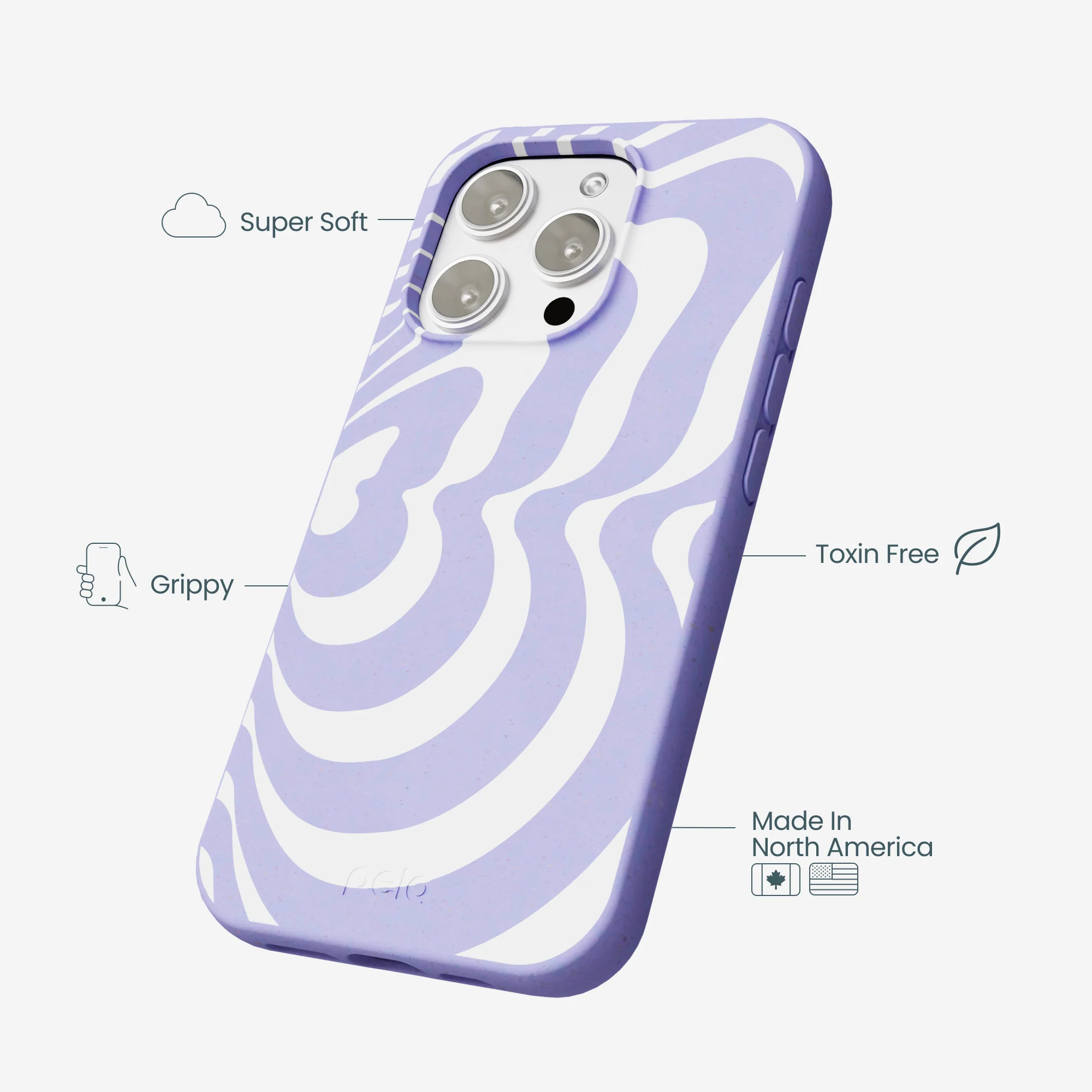 Lavender Flutter Right iPhone 16 Pro Max Case - Image 4