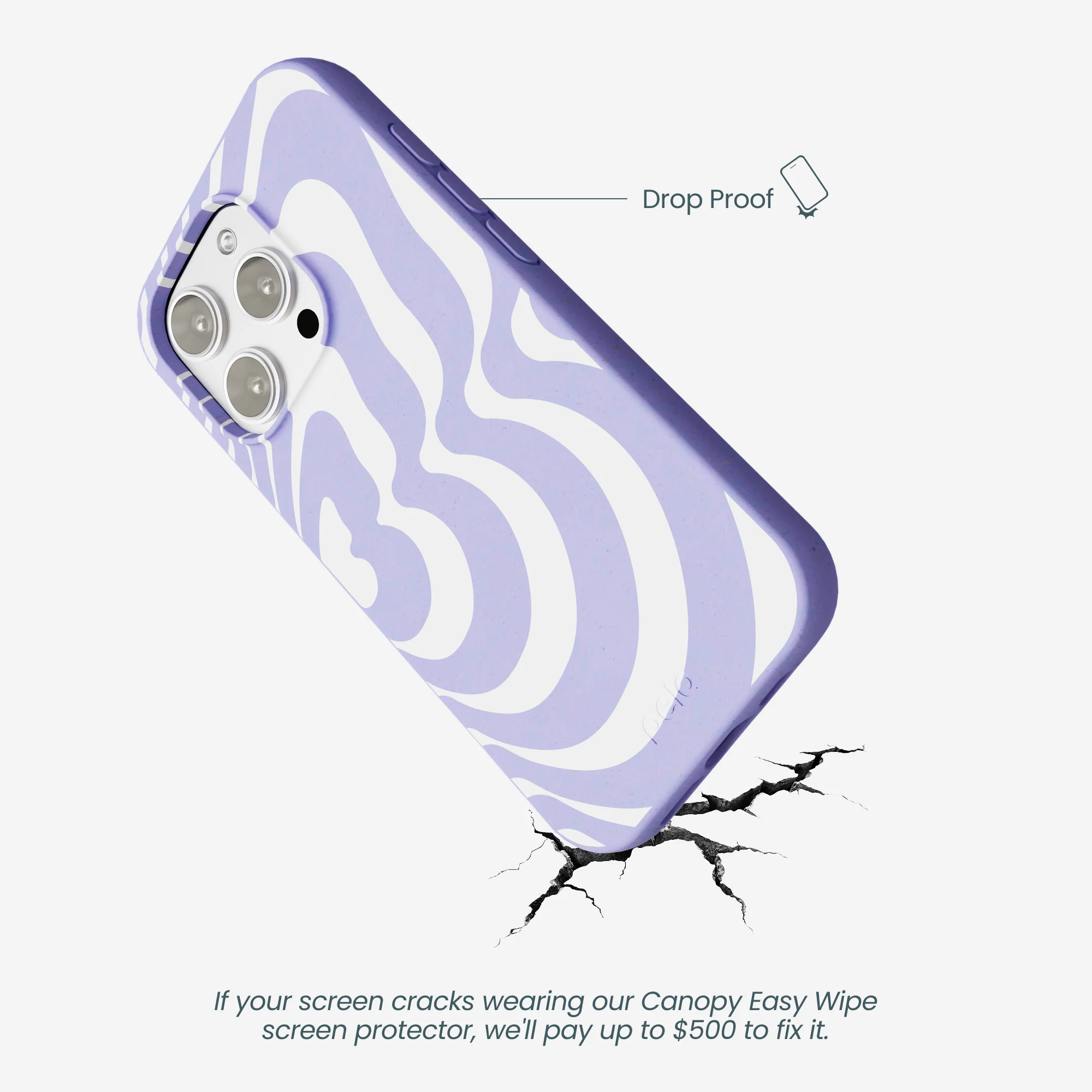 Lavender Flutter Right iPhone 16 Pro Max Case - Image 5