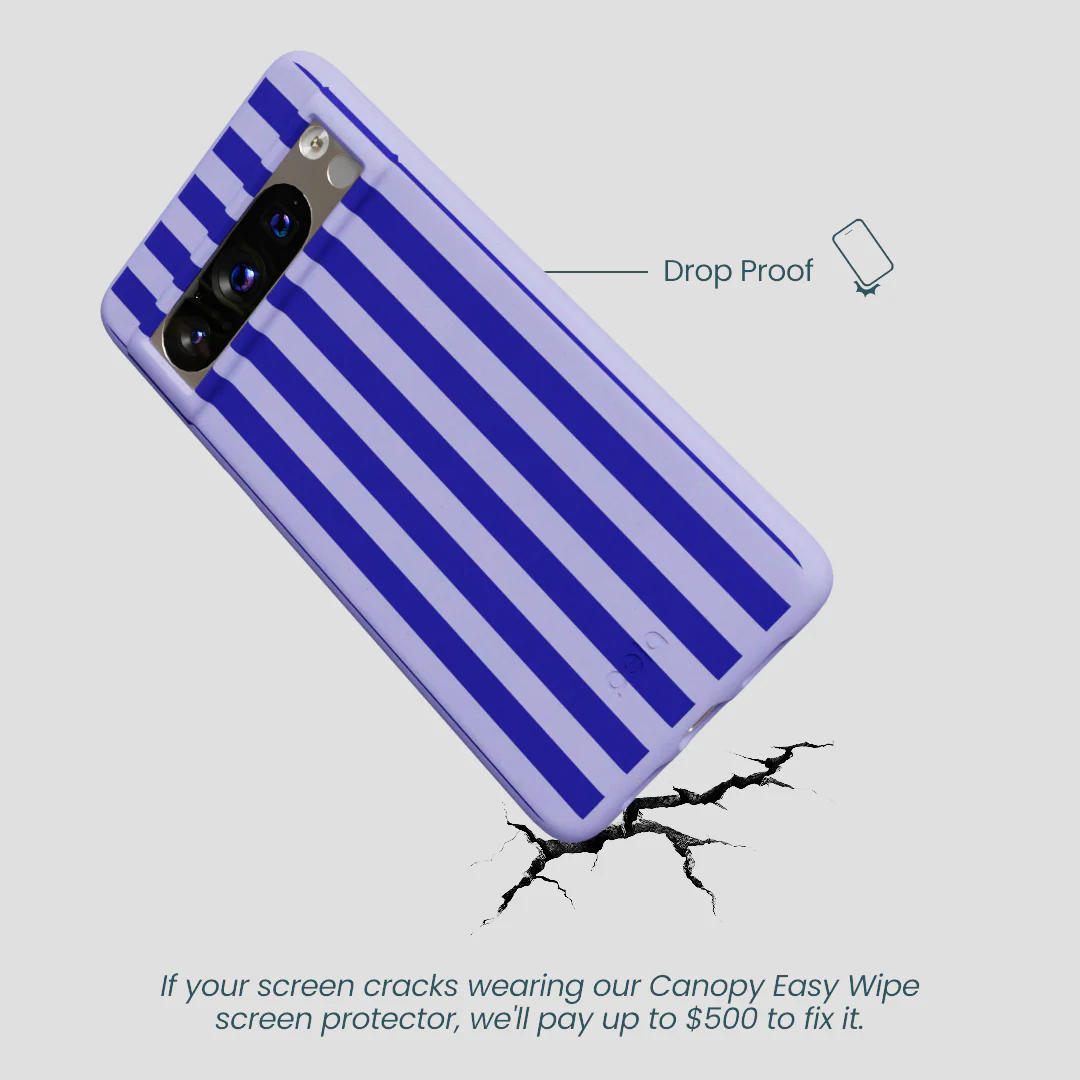 Lavender Indigo Stripes Google Pixel 8 Pro Case - Image 4