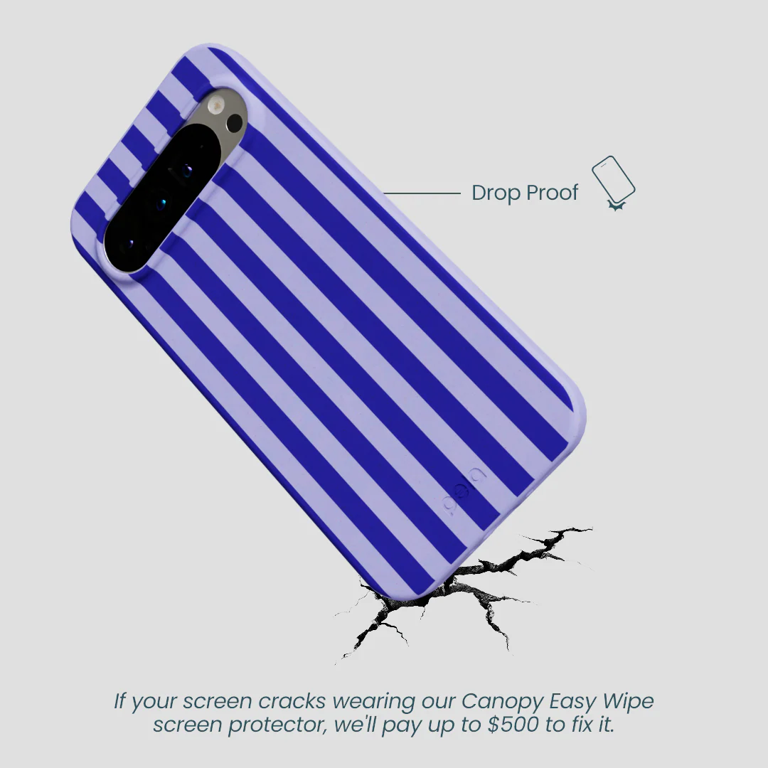 Lavender Indigo Stripes Google Pixel 9 Pro XL Case - Image 4