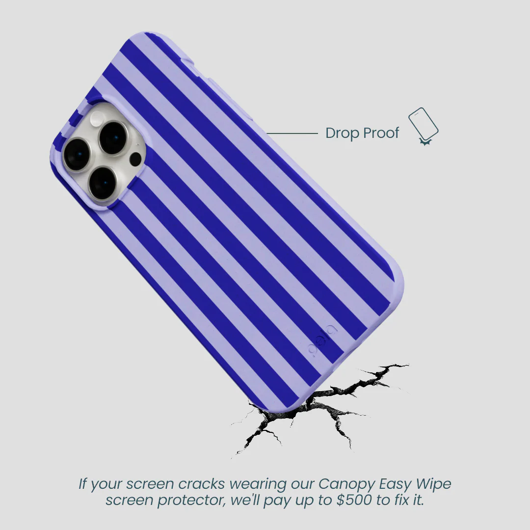 Lavender Indigo Stripes iPhone 14 Pro Max Case - Image 5