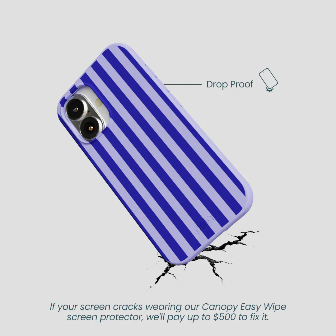 Lavender Indigo Stripes iPhone 16 Case - Image 5