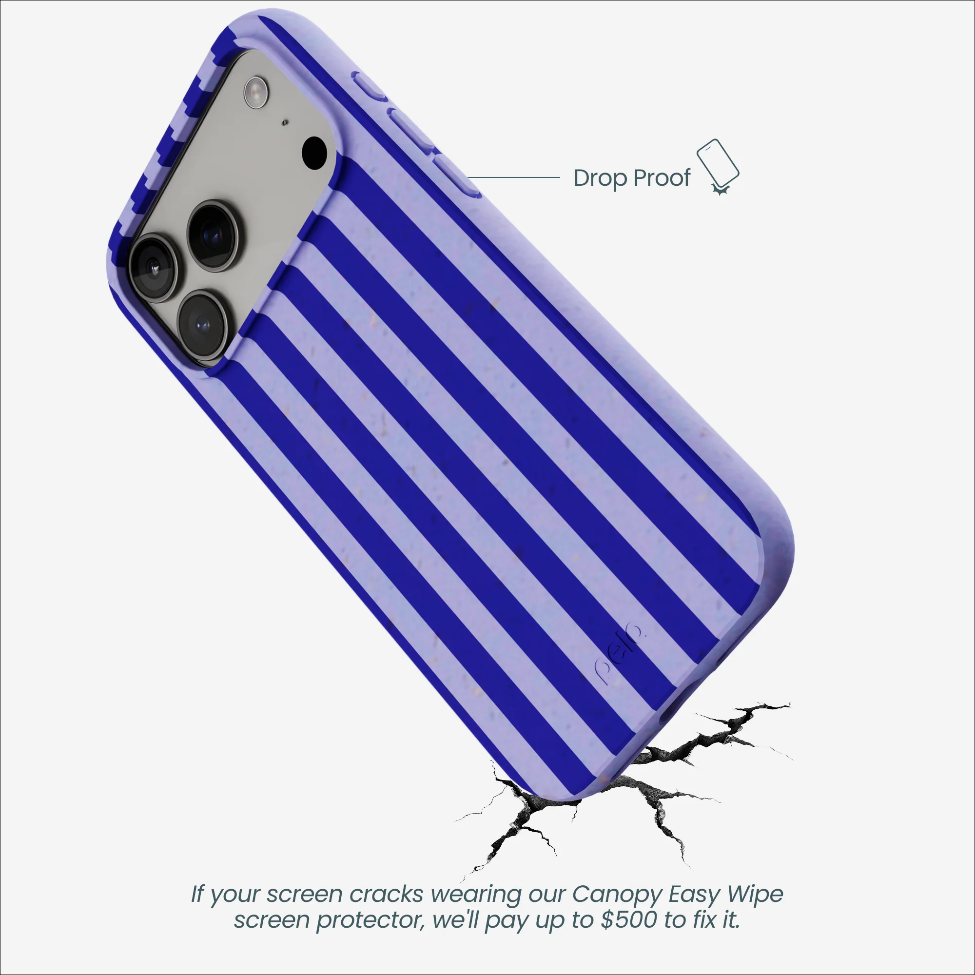 Lavender Indigo Stripes iPhone 17 Pro Max Case - Image 5