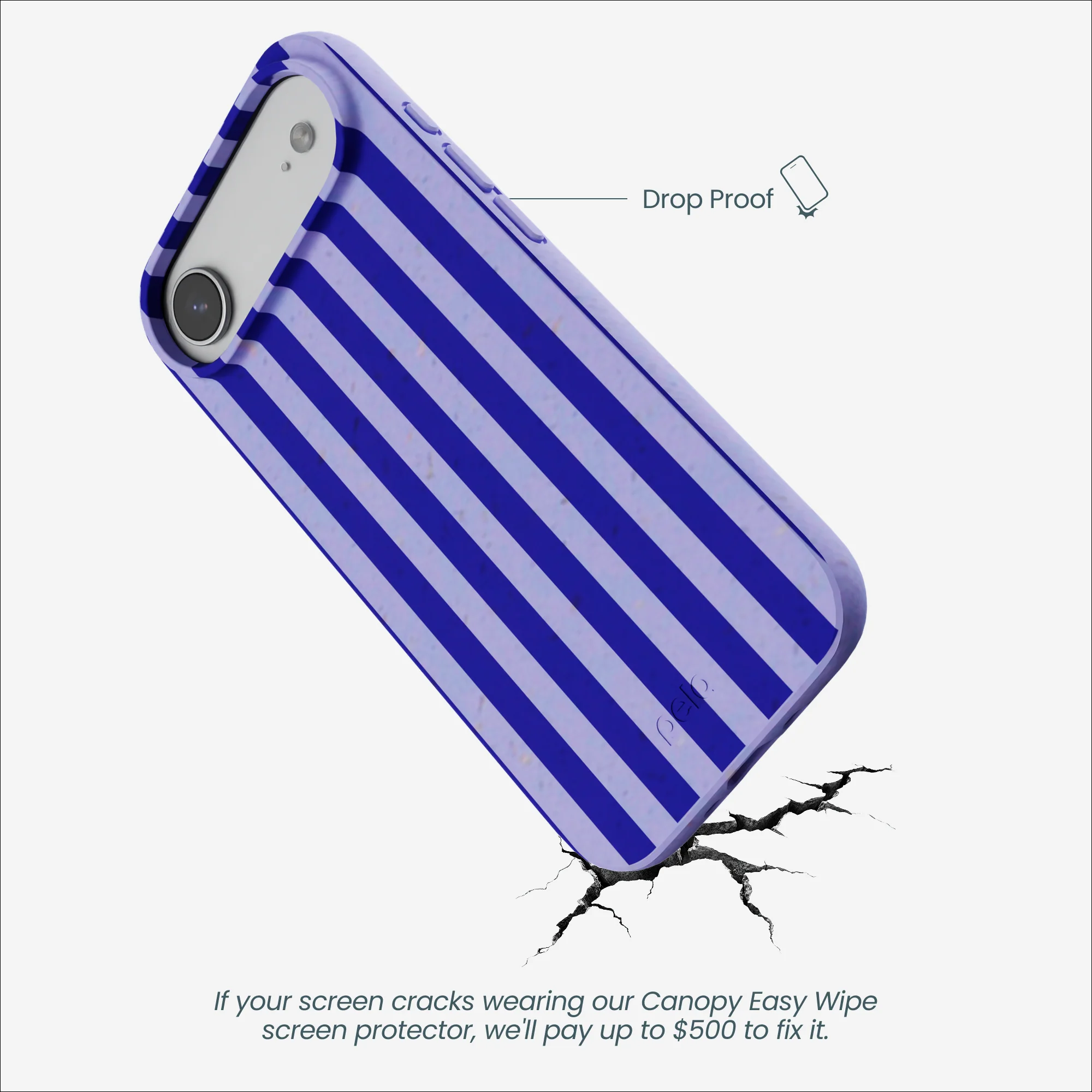 Lavender Indigo Stripes iPhone Air Case - Image 5
