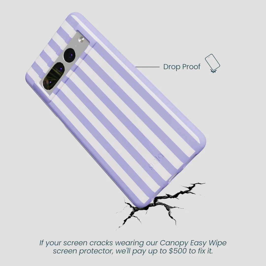 Lavender Lilac Stripes Google Pixel 7 Pro Case - Image 5
