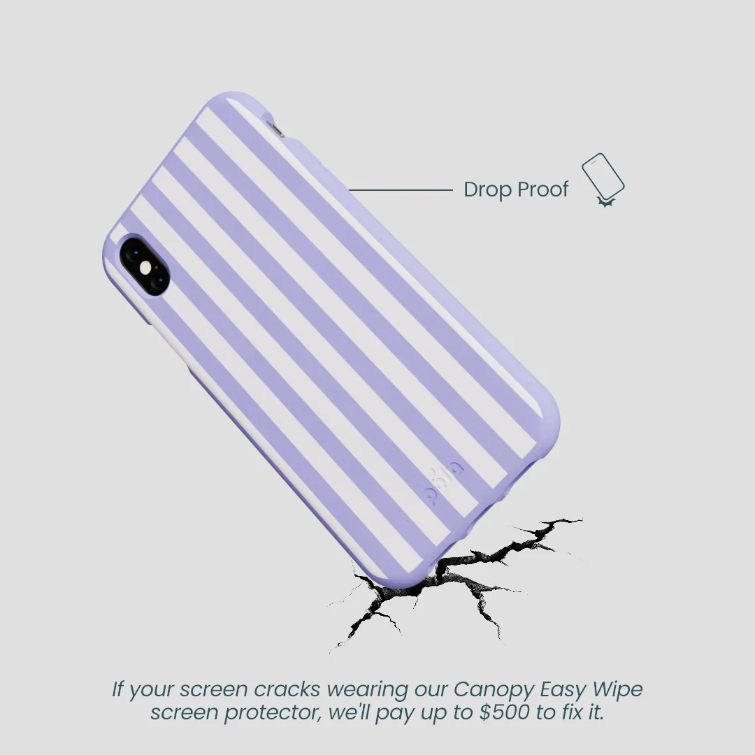 Lavender Lilac Stripes iPhone XR Case - Image 5