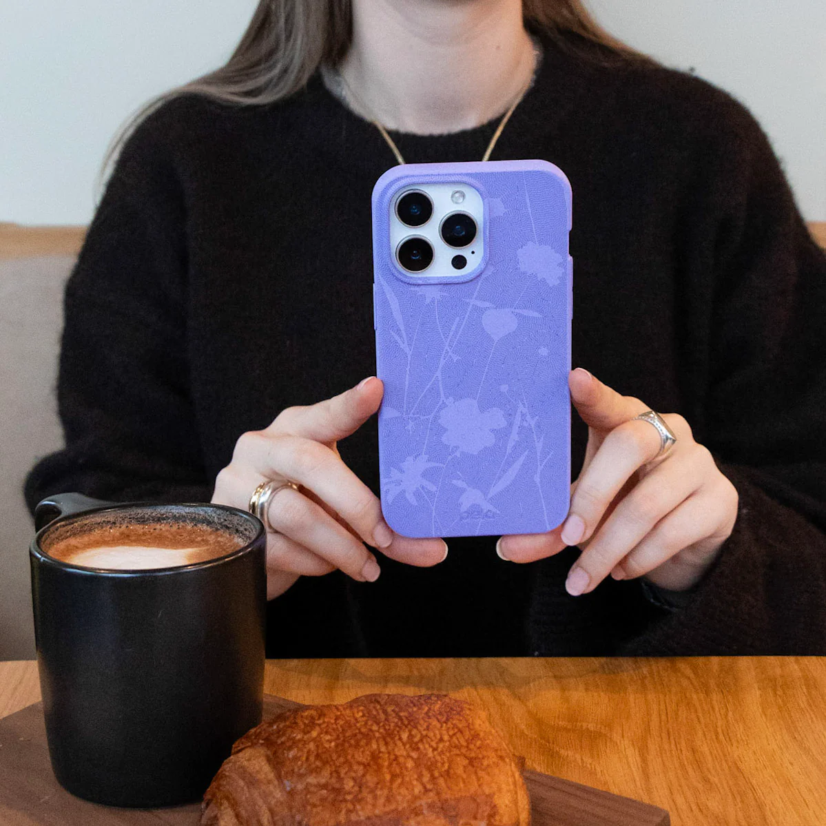 Lavender Wildflower Stitching Google Pixel 7 Case - Image 2
