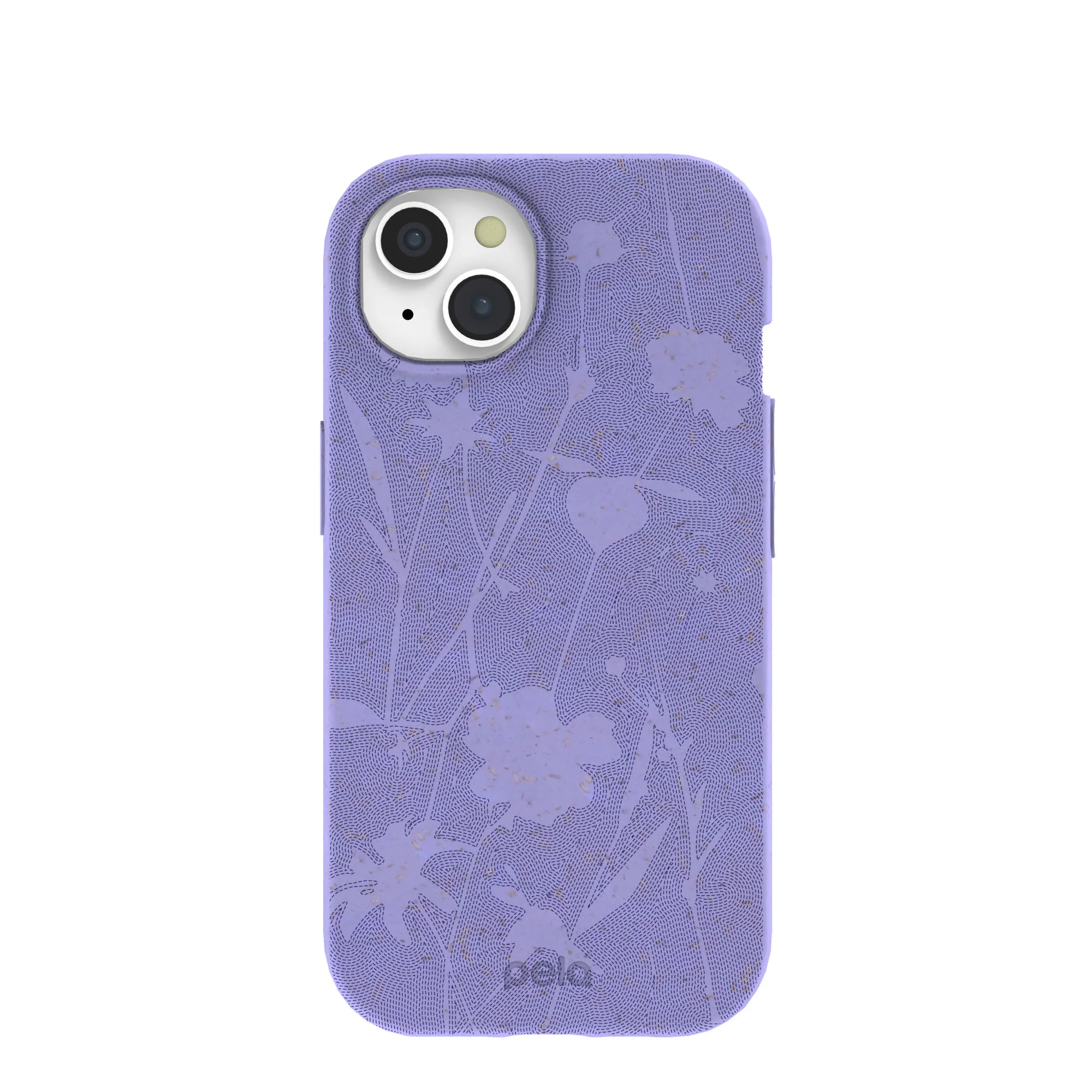 Lavender Wildflower Stitching iPhone 15 Case