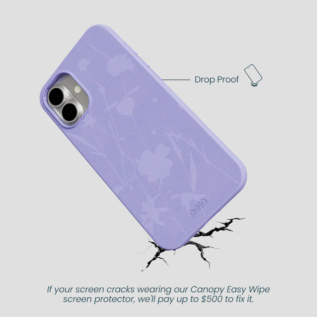 Lavender Wildflower Stitching iPhone 16 Plus Case - Image 5