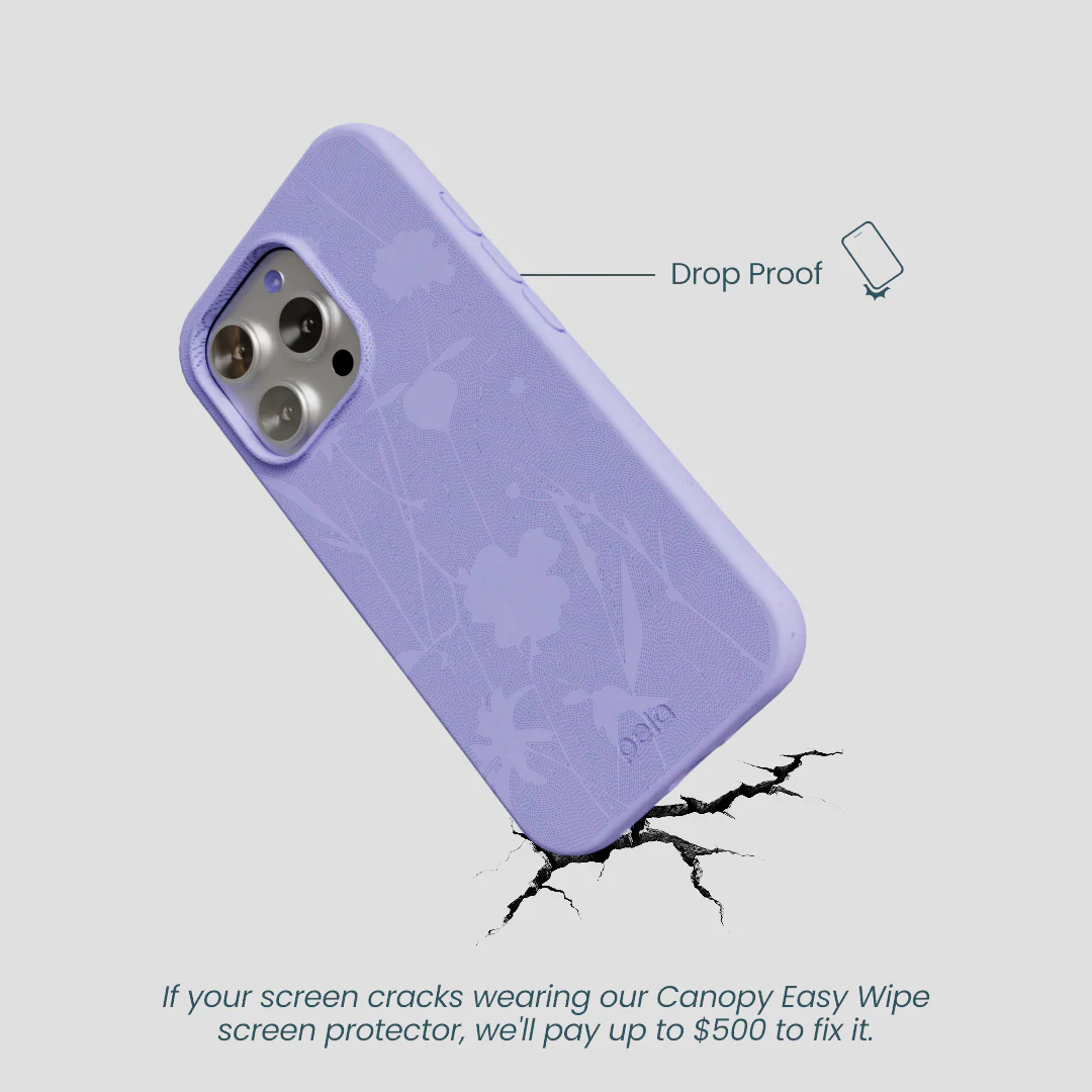 Lavender Wildflower Stitching iPhone 16 Pro Case - Image 5