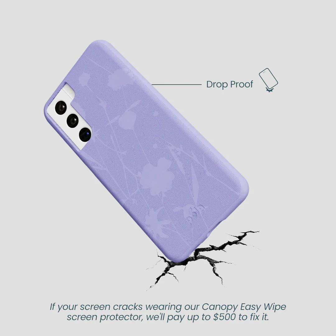 Lavender Wildflower Stitching Samsung Galaxy S21 Case - Image 5