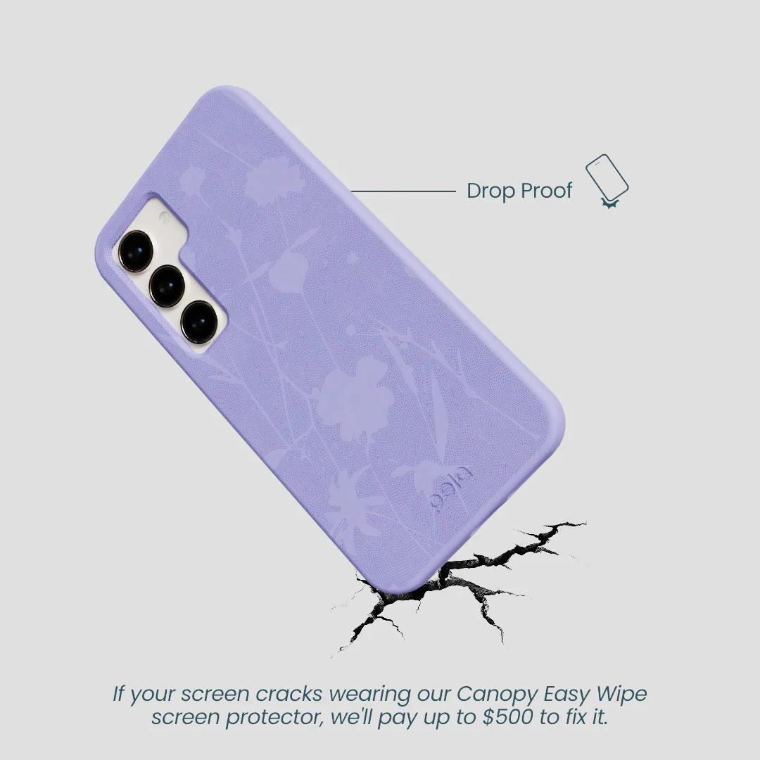 Lavender Wildflower Stitching Samsung Galaxy S23 Case - Image 5