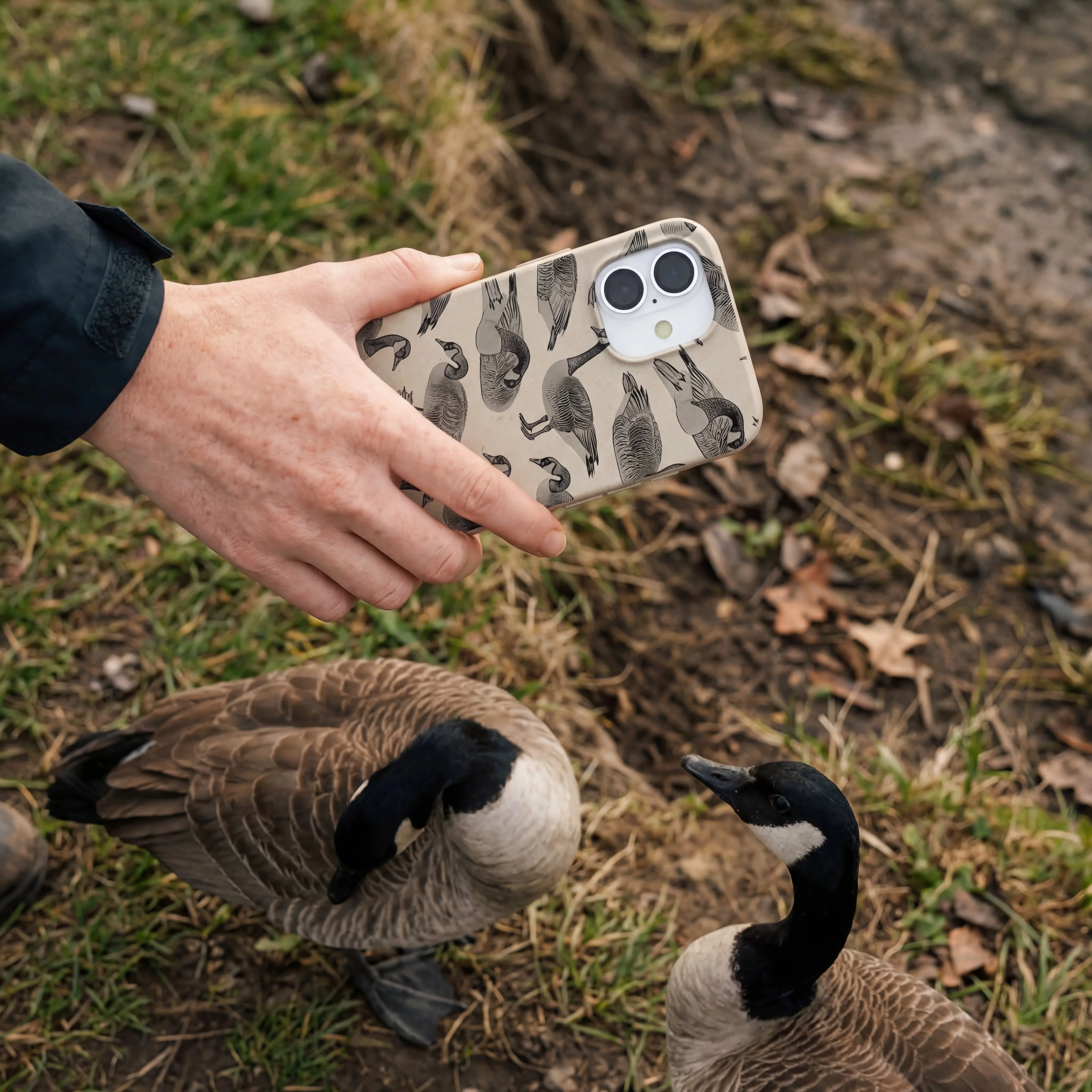 London Fog Canadian Geese iPhone 14 Case - Image 2