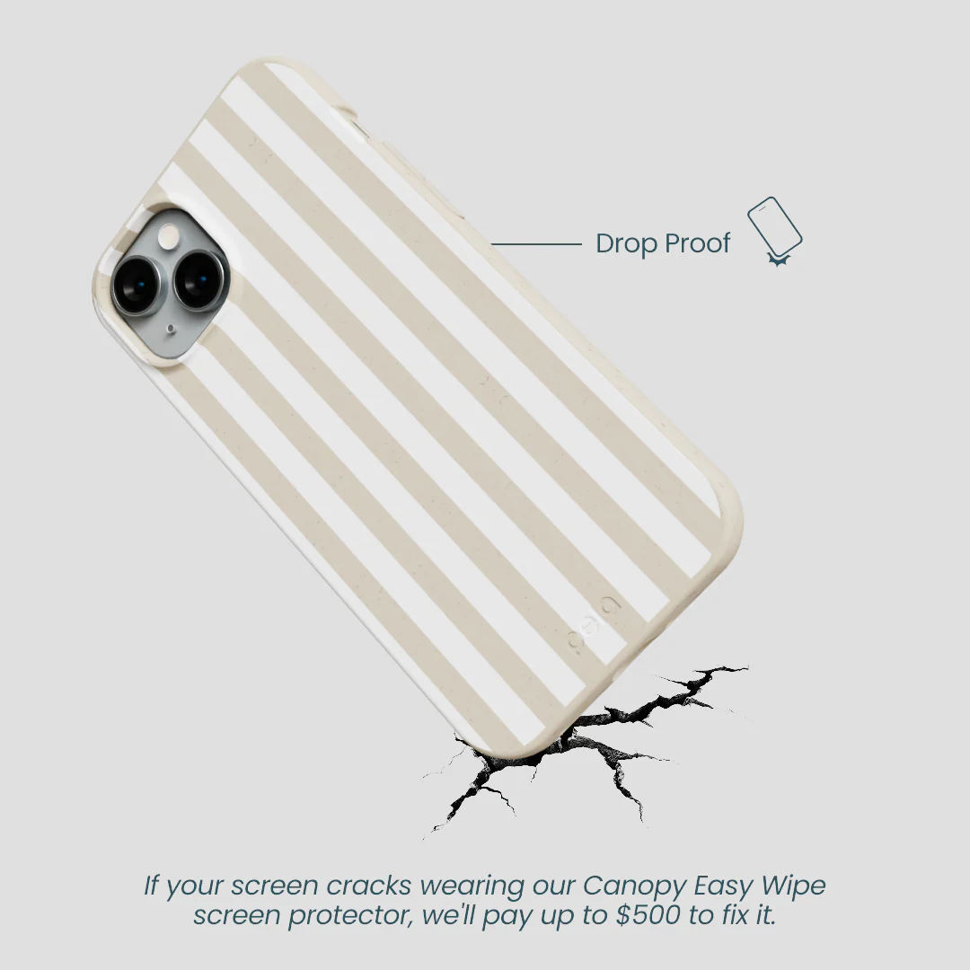 London Fog Cappuccino Stripes iPhone 14 Plus Case - Image 5