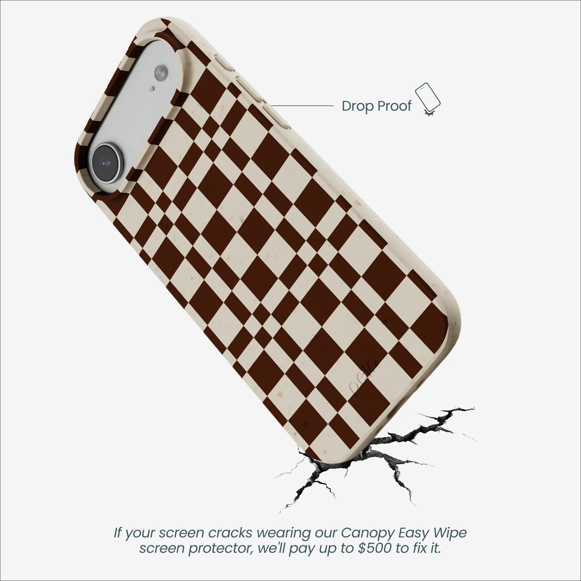 London Fog Chestnut Checkers iPhone Air Case - Image 5