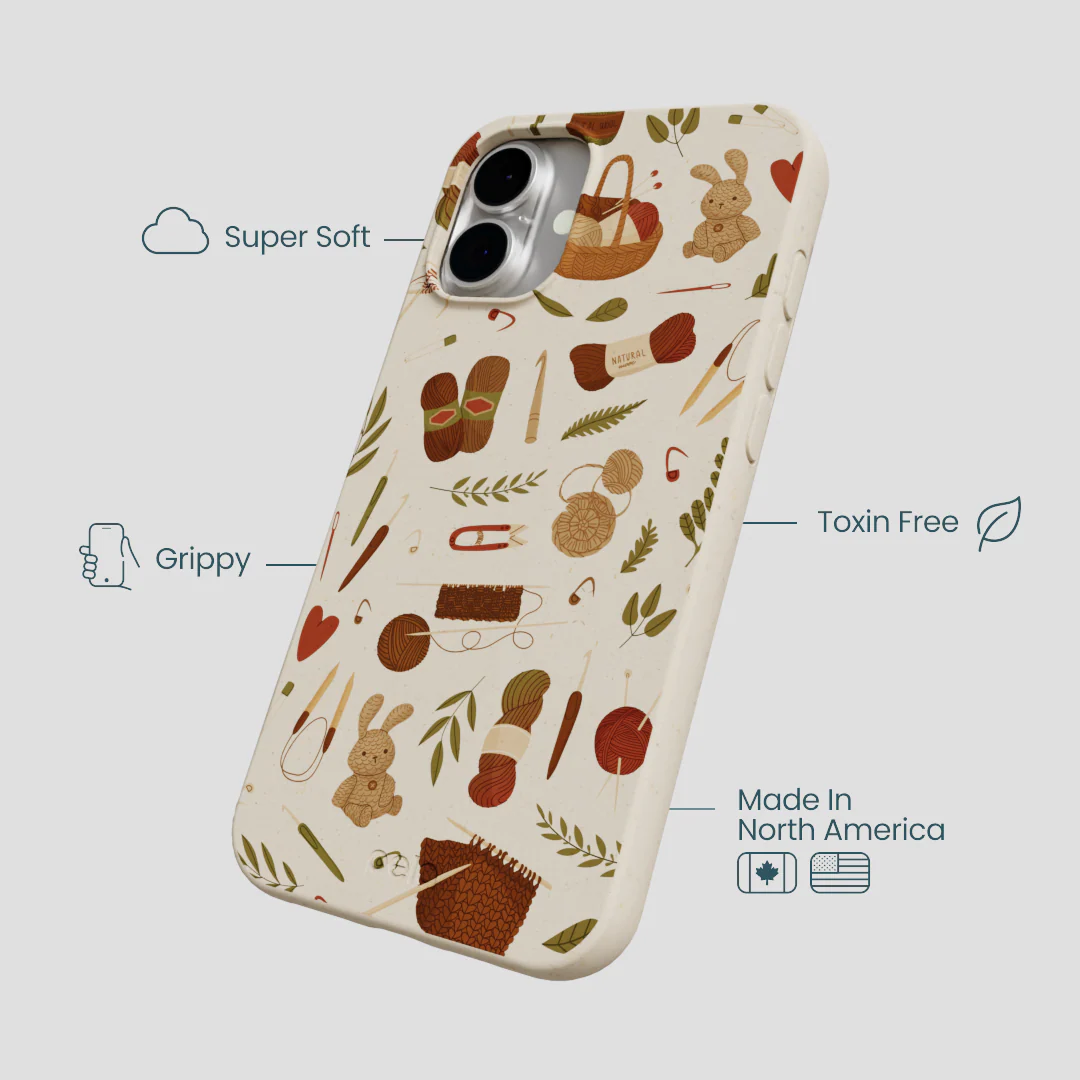 London Fog Cozy Knit iPhone 16 Plus Case - Image 4