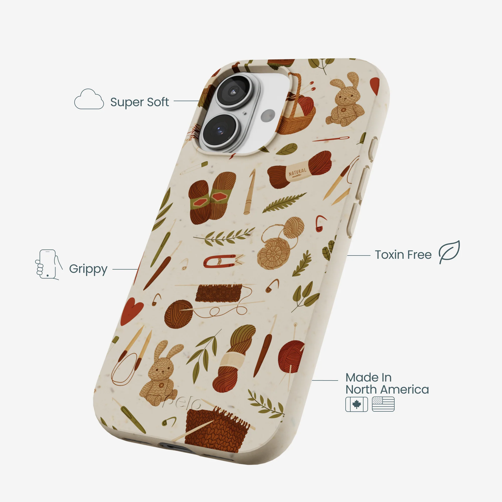 London Fog Cozy Knit iPhone 17 Case - Image 4