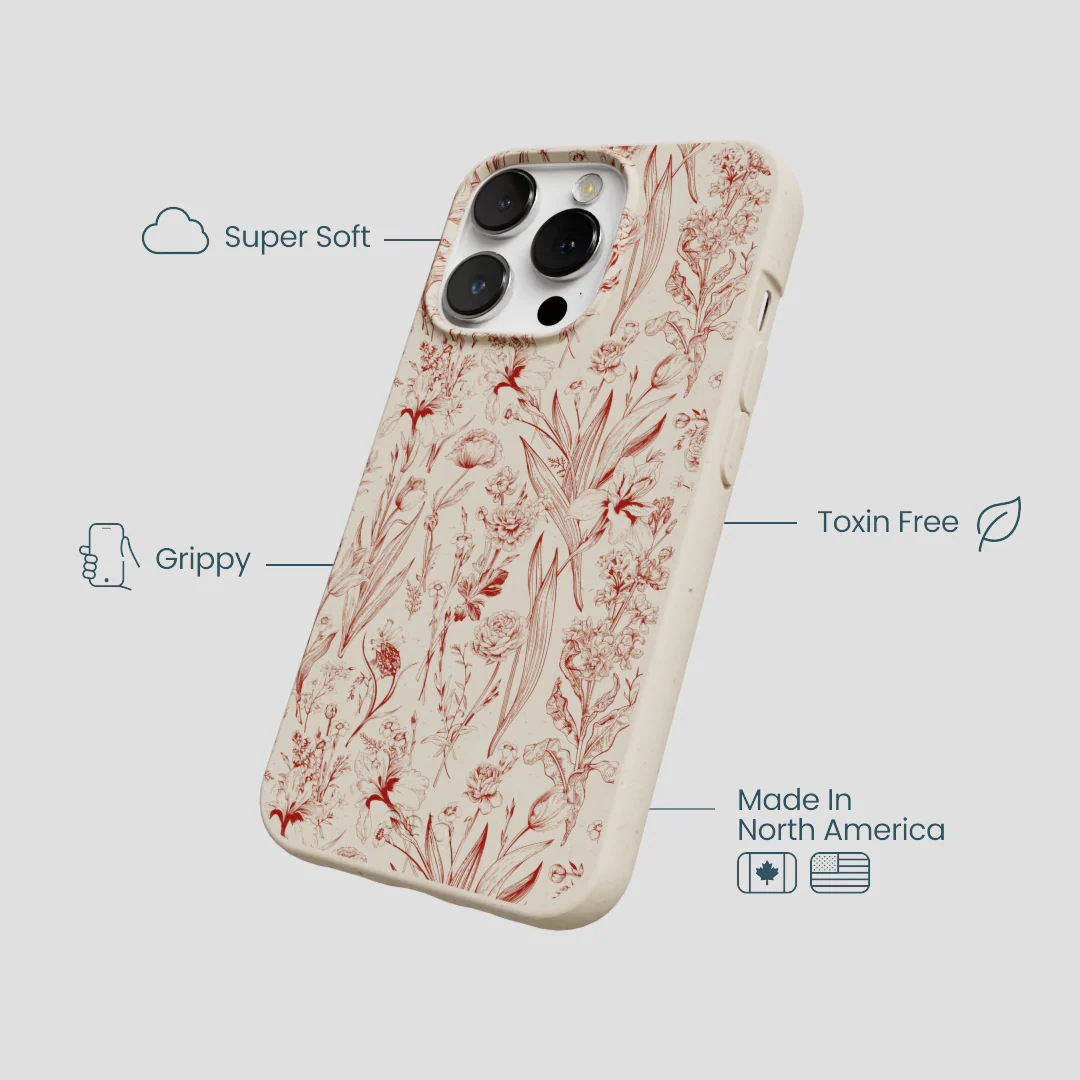 London Fog Crimson Bouquet iPhone 13 Pro Case - Image 4