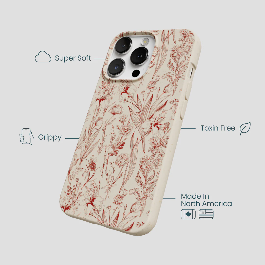 London Fog Crimson Bouquet iPhone 13 Pro Max Case - Image 4