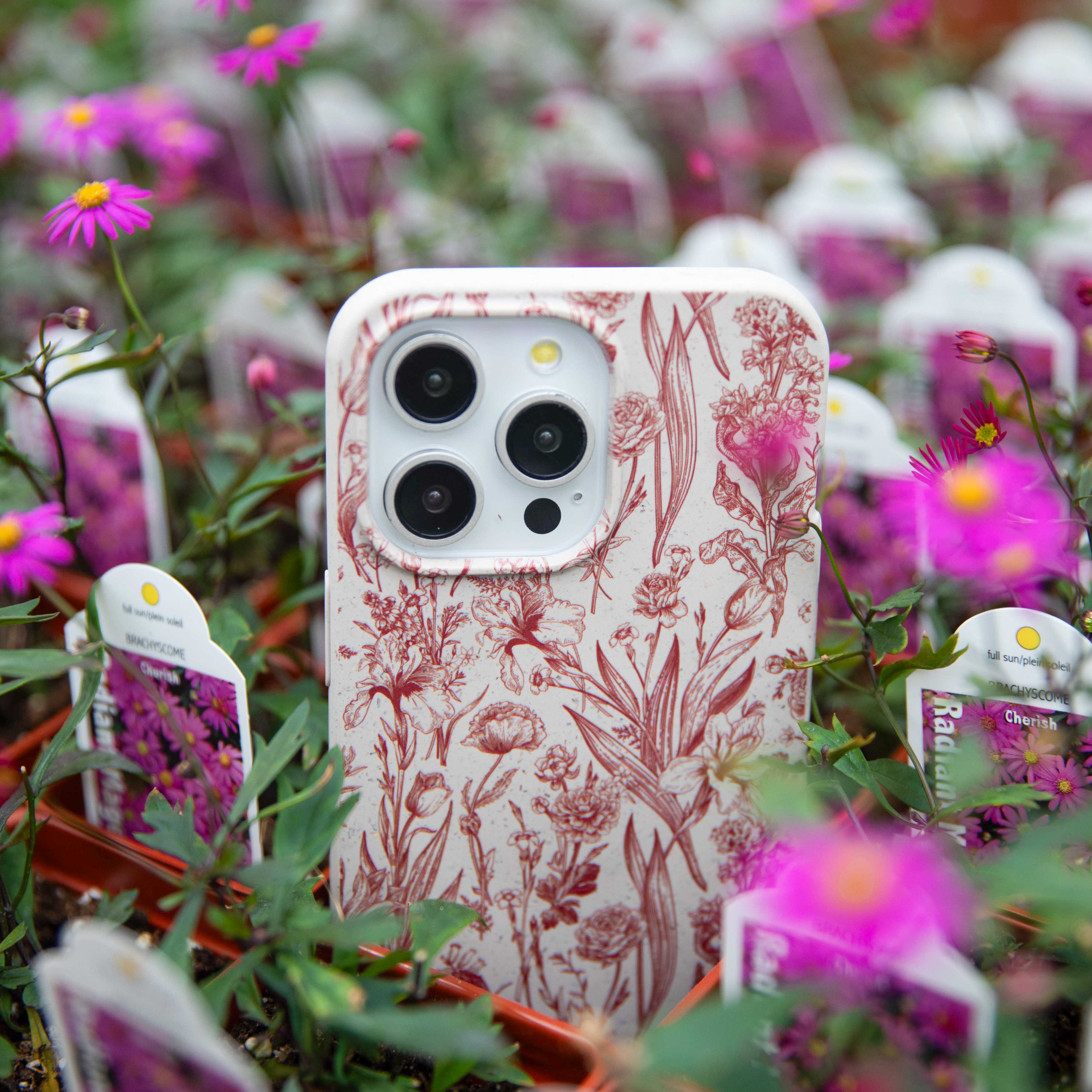 London Fog Crimson Bouquet iPhone 14 Pro Case - Image 6