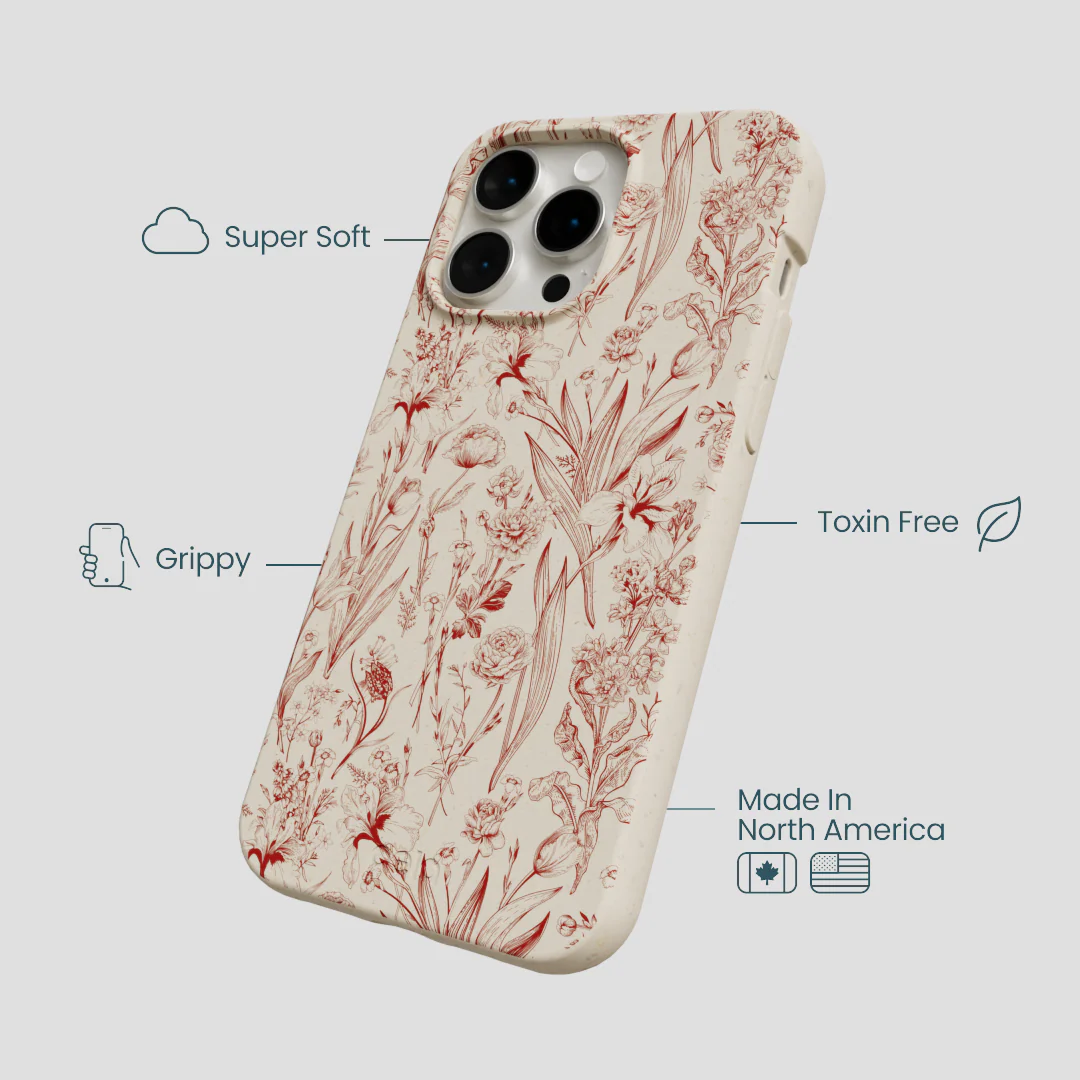 London Fog Crimson Bouquet iPhone 14 Pro Max Case - Image 4