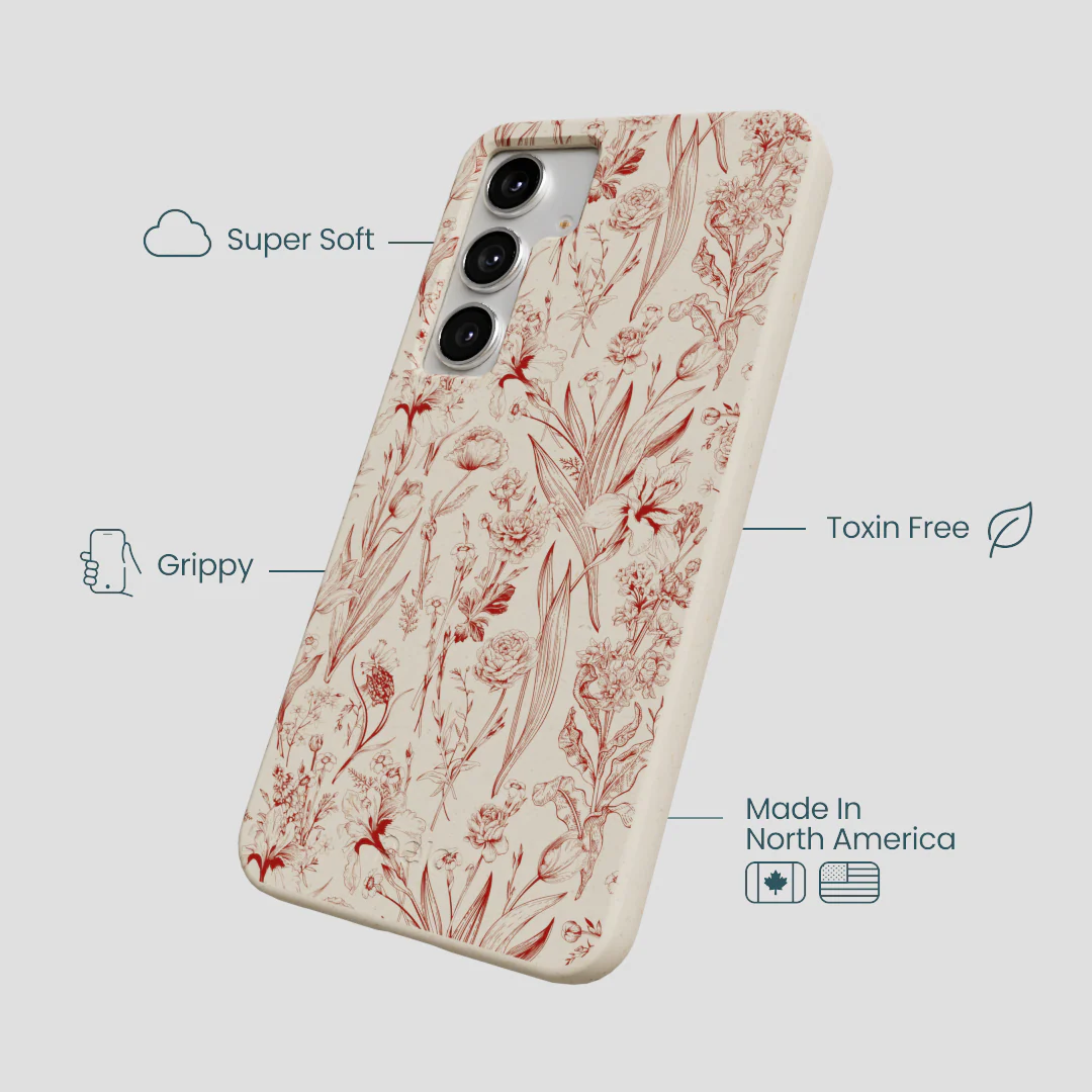 London Fog Crimson Bouquet Samsung Galaxy S25+(Plus) Case - Image 4