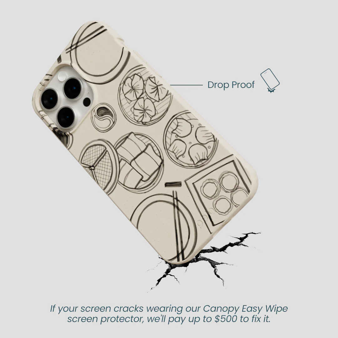 London Fog Dimsum Doodles iPhone 15 Pro Max Case - Image 5
