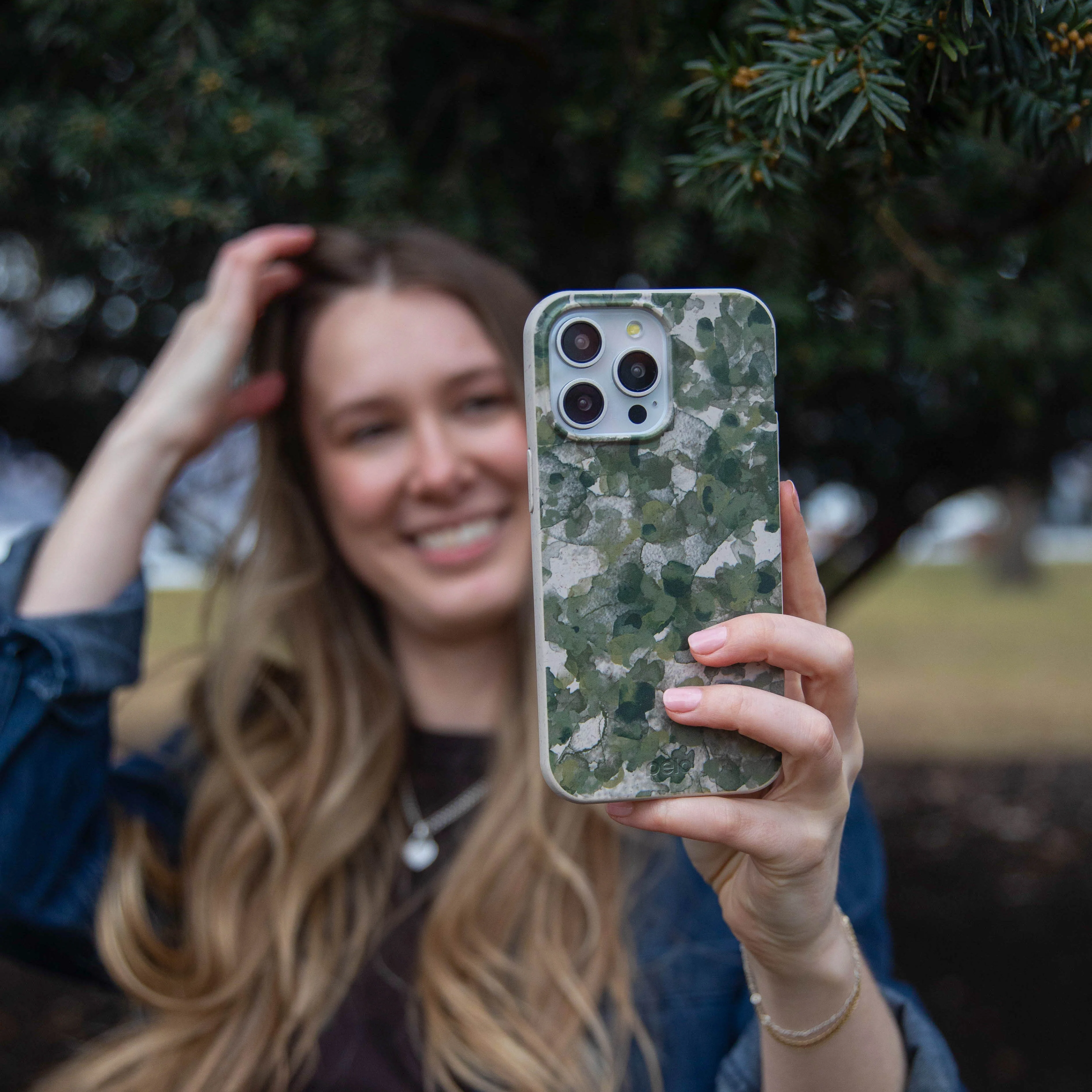 London Fog Foliage Camo iPhone 12 Mini Case - Image 6