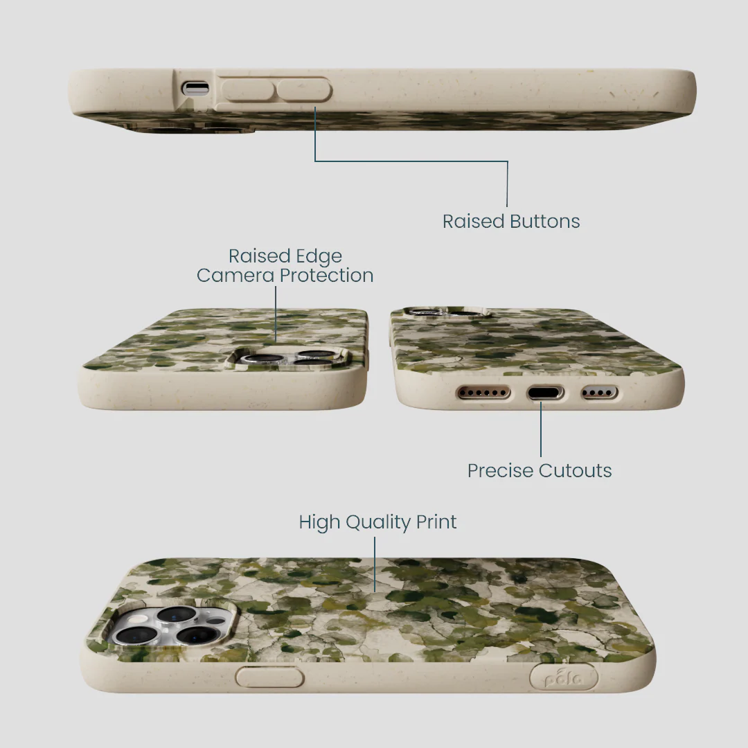 London Fog Foliage Camo iPhone 12 Pro Max Case - Image 3