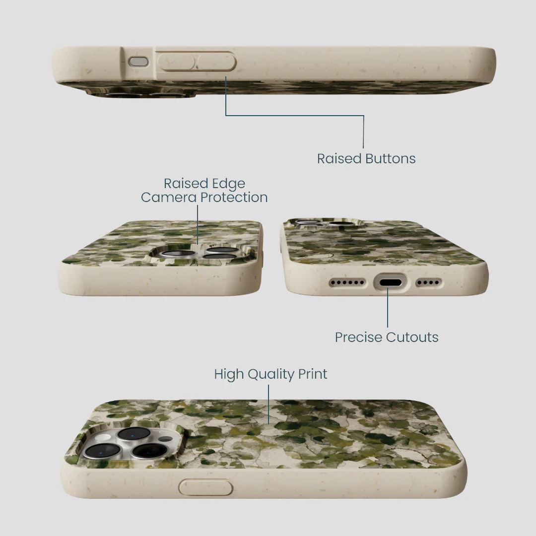London Fog Foliage Camo iPhone 15 Pro Max Case - Image 3