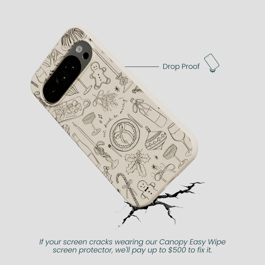 London Fog Holiday Dinner Party Google Pixel 10/10 Pro Case - Image 5
