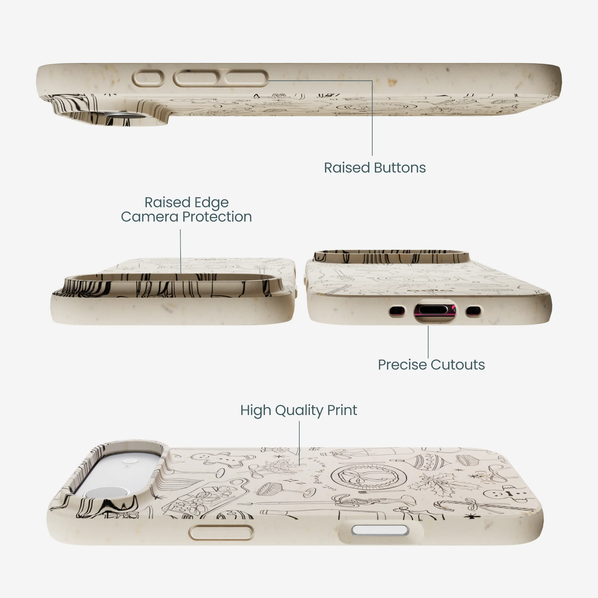 London Fog Holiday Dinner Party iPhone Air Case - Image 3