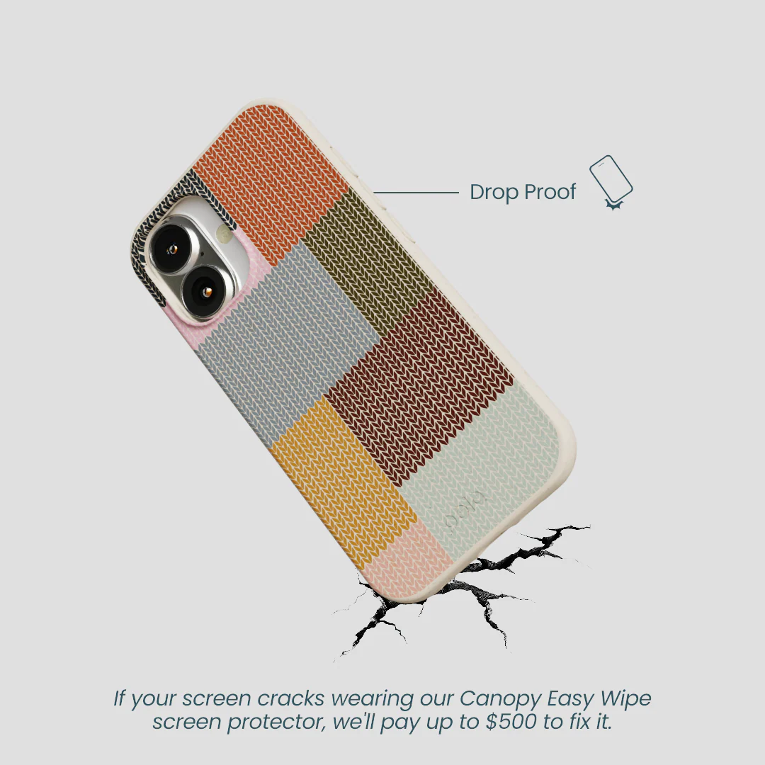 London Fog Knitted Patchwork iPhone 16 Case - Image 5