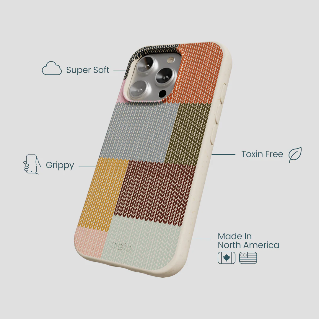 London Fog Knitted Patchwork iPhone 16 Pro Case - Image 4